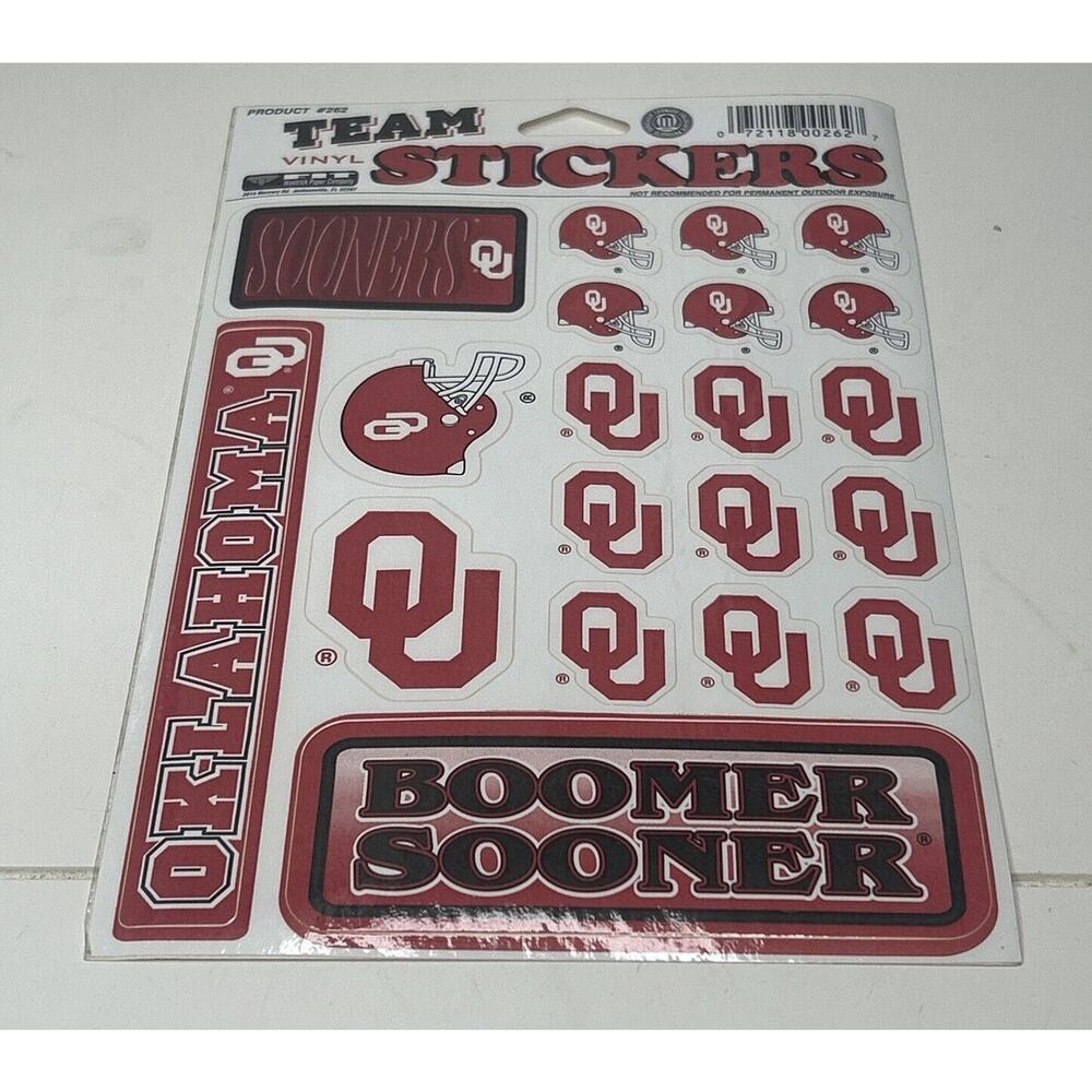 Oklahoma Sooners Westrick‎ Paper Company Team Vinyl Stickers